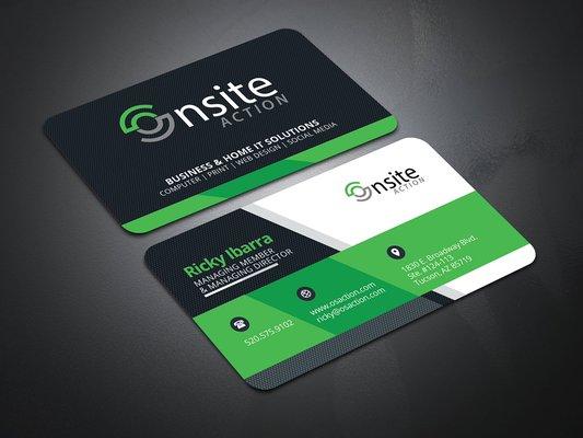 Stand out with your rounded corner Business cards.