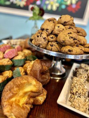 Popovers, pumpkin cookies and muffins