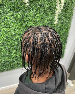 Box braids for kids and men