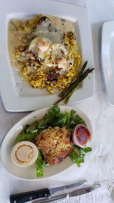 Chef's Grouper Dinner with Crab cake side