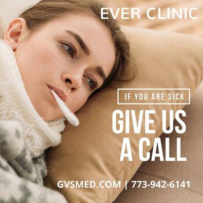 Feeling Sick ?
 
 Give us a call.
 Onsite and TeleHealth appointments available.
 
 773-942-6141
 OR
 https://hi.switchy.io/2APO