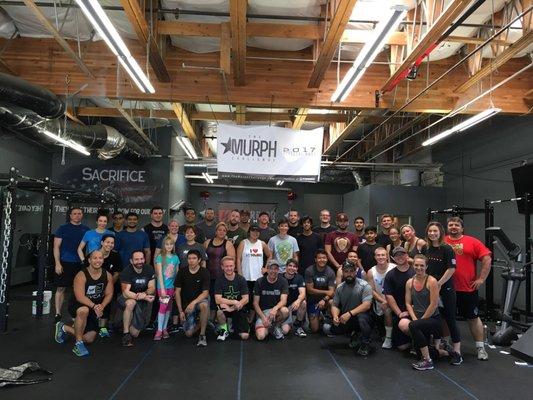 Our members kill are part of a family and they kill it at our annual Murph Challenge.