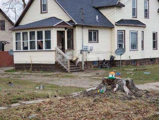 Destroyed rental property