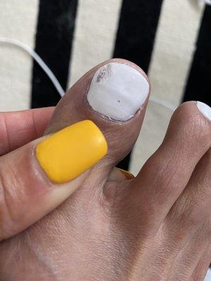 Lumpy pedicure "Deluxe" $40