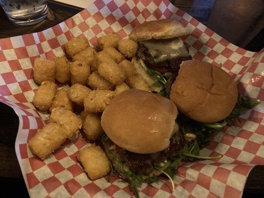 Sliders with Hashbrowns