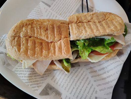 This Turkey sandwich makes a great sandwich on the French Bread that is made with the tangy spice of the jalapeños added