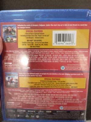 Spiderman Bluray no digital copy