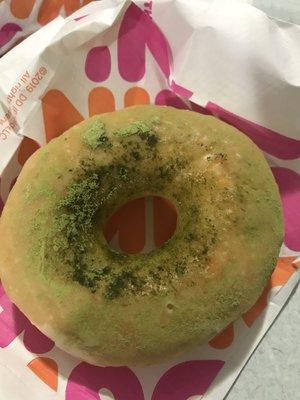 Matcha Donut - slightly sweet