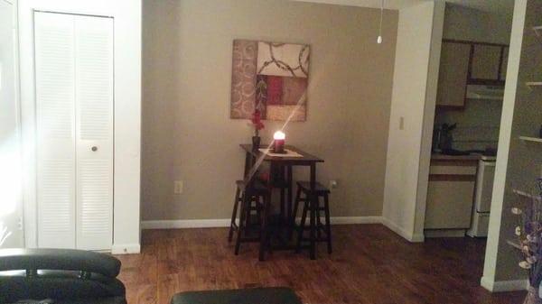 My one bedroom apt Dining room