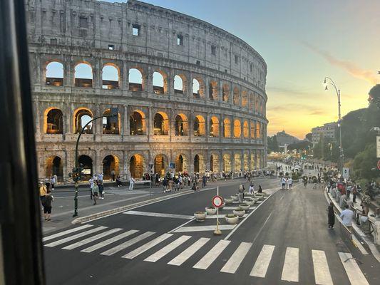 The colosseum in Rome