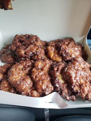 Dozen of apple fritters!