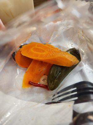 The biggest, pickled jalepeno/carrots