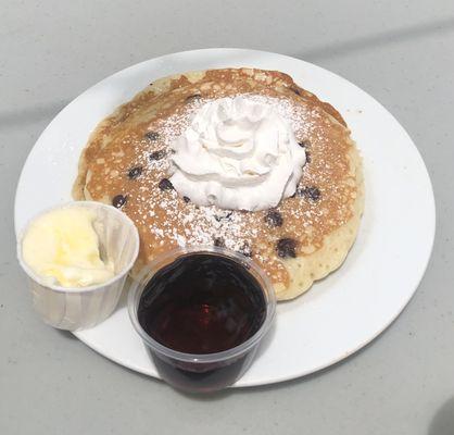 Chocolate chip pancakes