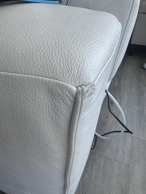 Damaged couch