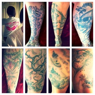 All the other tattoos I've had done by Sick Ink!! Love!!!