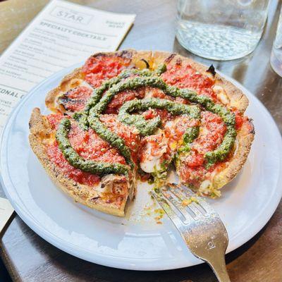 Pesto Chicken Personal Deep dish