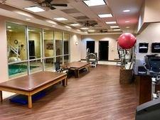 Spacious exercise area