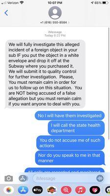 Daniel Hodges owner text messages