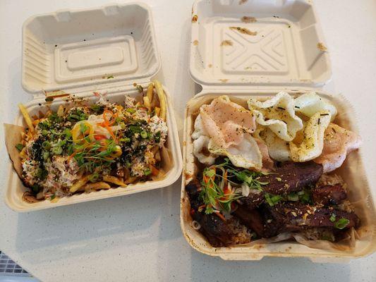 Umami crab fries and Guava glazed oxtail