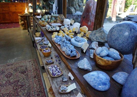 Inside the Topanga Rocks store you will find an extensive array of fine crystals, jewelry,​ and local mixed media artwork.