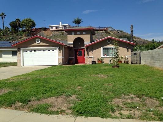 We extended the existing master bedroom and added the arch to give a better form and better californian look to the house.