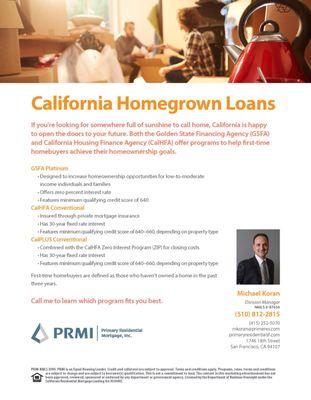 Down payment assistance!