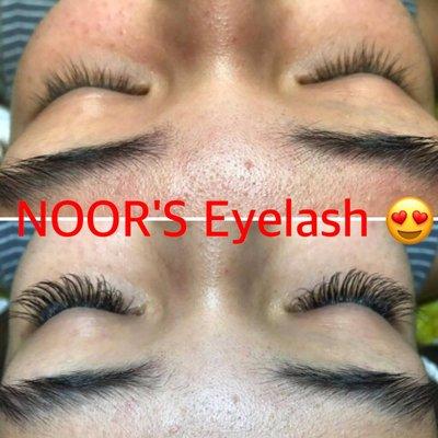 Volume eyelash extensions $99