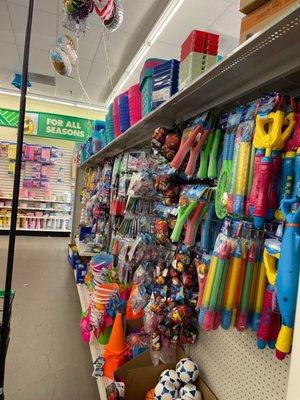 Inside the dollar tree