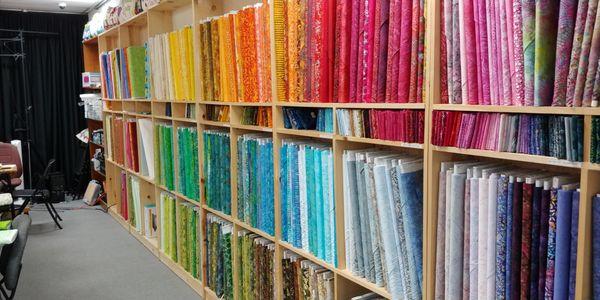 Wide range of cotton fabric and batiks