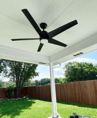 Back patio fan replacement