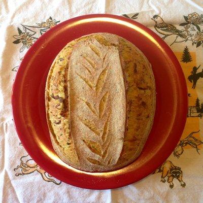 Leek Turmeric Bread