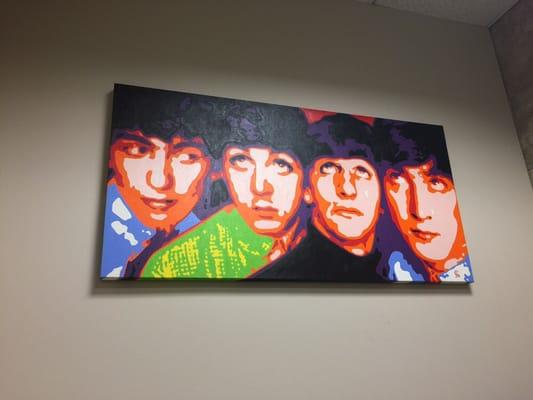 Painting in the waiting area