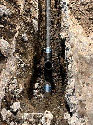 New 3" cast iron pipe