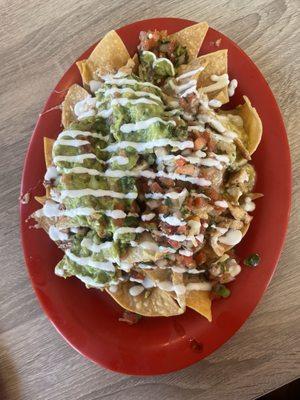 Chicken Loaded nachos