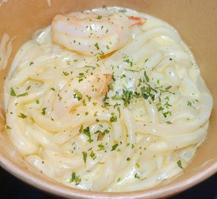 Cream Udon $13.99 + shrimp $4 - 3 Stars