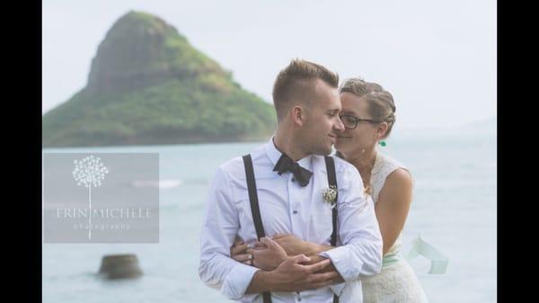 Moments with just the two of them next to Chinaman's hat Island.