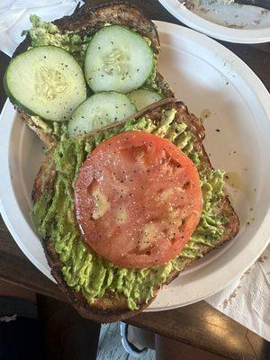 Avocado Toast - the toast was very good, large portion!