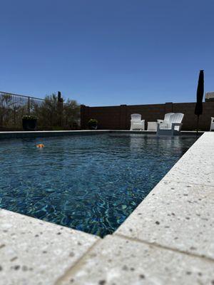 WATER SHOT OF THE POOL