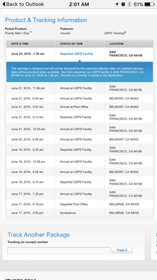 "What can you do to help me get this package?" "There's nothing we can do." "Maybe it will come this week or next."