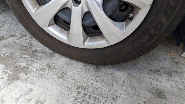 Big bulge in my front passenger tire