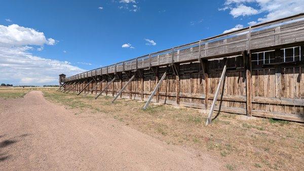 Stockade wall