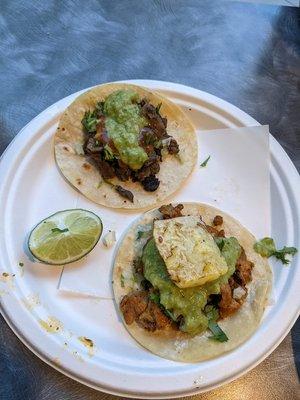 House Taco and Taco with Asada