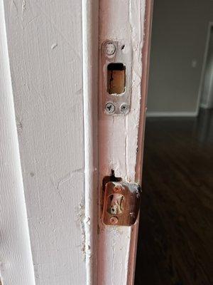 Doors and windows have issues and are not secure