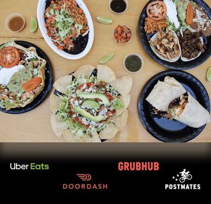 Find us on Uber Eats, Doordash, Grubhub, or Postmates!