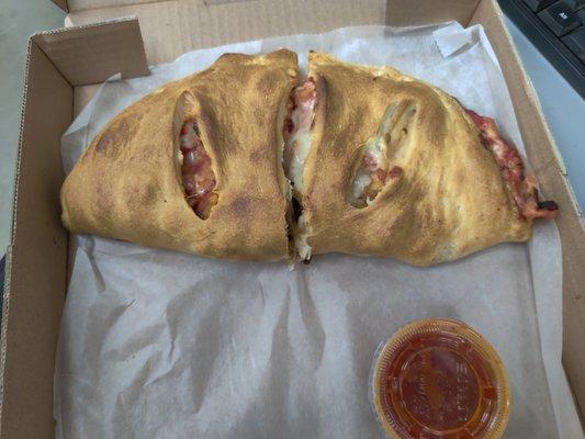 Chicken Parm calzone