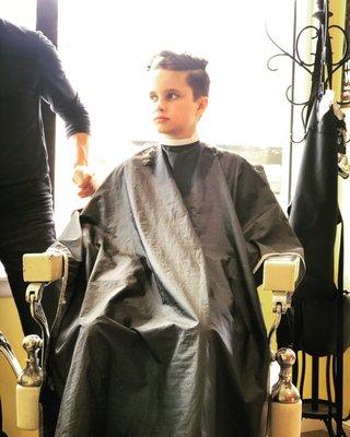 My son, mid-cut