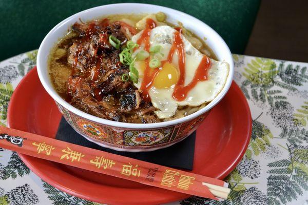 Ramen with Asian BBQ Pulled Pork