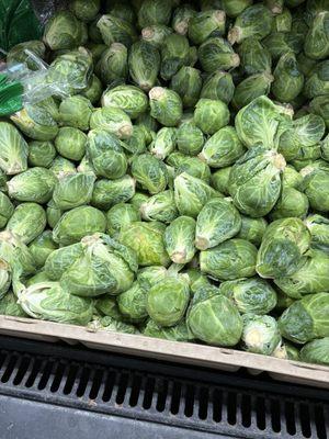 Huge Brussels sprouts 49c/lb