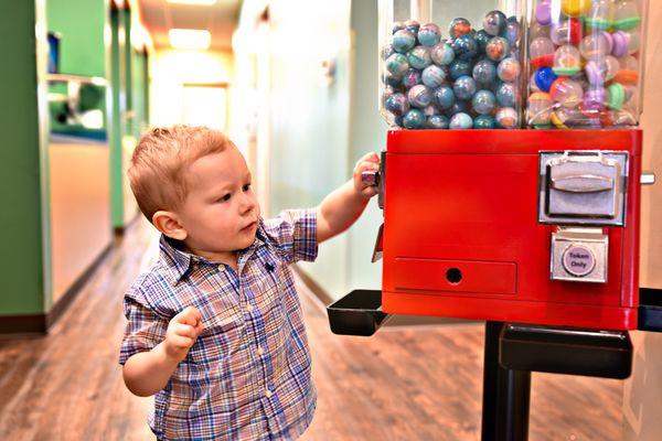 A kid-friendly lobby to leave your child smiling.