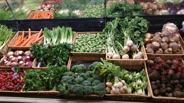 Produce section..a small part of the section.